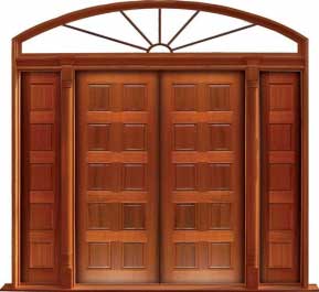 10 panel: door in frame