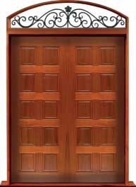 10 panel: door in frame
