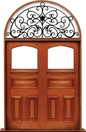 edwardian: single door +  two sidelights