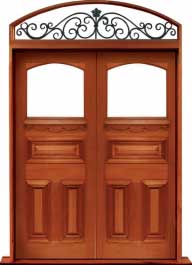 edwardian: single door +  two sidelights