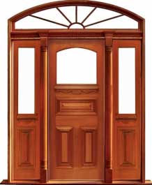 edwardian: single door +  two sidelights