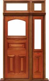 edwardian: single door +  two sidelights