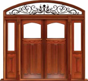 federation archtop: single door + sidelight on left
