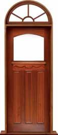 federation archtop: single door + sidelight on left