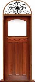 federation archtop: single door + sidelight on left