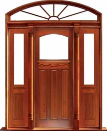 federation archtop: single door + sidelight on left