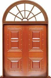 mediterranean: single door + sidelight on right