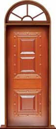mediterranean: single door + sidelight on right