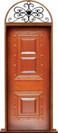 mediterranean: single door + sidelight on right