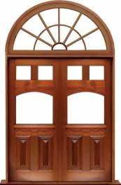 queen anne: single door + sidelight on right