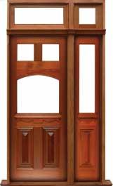 queen anne: single door + sidelight on right