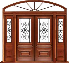 sovereign iron: single door + sidelight on left